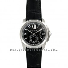 Calibre de Cartier Black Dial on Strap Calibre de Cartier Black Dial on Strap