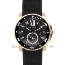 Calibre de Cartier Diver Black Dial in Rose Gold Calibre de Cartier Diver Black Dial in Rose Gold
