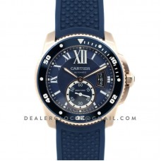 Calibre de Cartier Diver Blue Dial in Rose Gold Calibre de Cartier Diver Blue Dial in Rose Gold