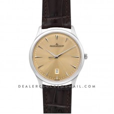 Master Ultra Thin Date Champagne Dial in Steel