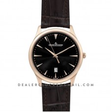 Master Ultra Thin Date Black Dial in Pink Gold Ref. 128255J
