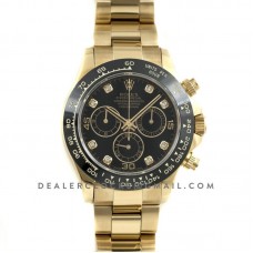 Daytona 116515 Black Dial with Yellow Gold Bracelet Daytona 116515 Black Dial with Yellow Gold Bracelet