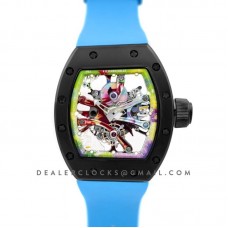 RM 068-01 Tourbillon Cyril Kongo on Blue Rubber Strap