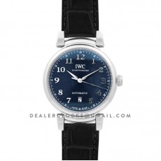 Da Vinci Automatic Edition ‘150 Years’ IW356605 Blue Dial in Steel Da Vinci Automatic Edition ‘150 Years’ IW356605 Blue Dial in Steel