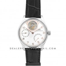 Portuguese Tourbillon Mystère Rétrograde IW504201 in White Gold Portuguese Tourbillon Mystère Rétrograde IW504201 in White Gold