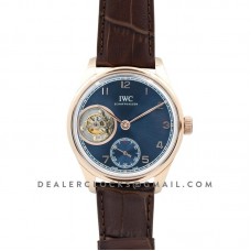 Portuguese Tourbillon Hand Wound IW5463 Blue Dial in Rose Gold Portuguese Tourbillon Hand Wound IW5463 Blue Dial in Rose Gold