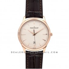 Master Ultra Thin Date 128510 in Pink Gold on Brown Leather Strap Master Ultra Thin Date 128510 in Pink Gold on Brown Leather Strap
