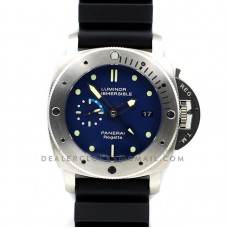 PAM371 Luminor Submersible 1950 Regatta 3 Days GMT Automatic Titanio