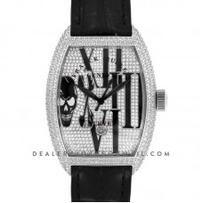 Cintree Curvex Tononke Gothique Diamond Dial in Steel Diamond Paved Bezel