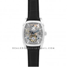 Kalpa Grande Tourbillon Grey Dial in Steel on Black Leather Strap