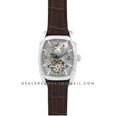 Kalpa Grande Tourbillon Grey Dial in Steel on Brown Leather Strap