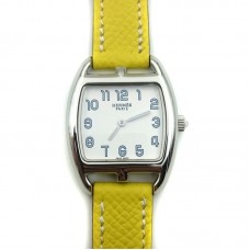 Cape Cod Tonneau Steel on Yellow Epsom Leather Strap