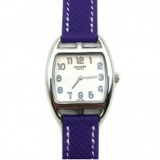 Cape Cod Tonneau Steel on Purple Epsom Leather Strap