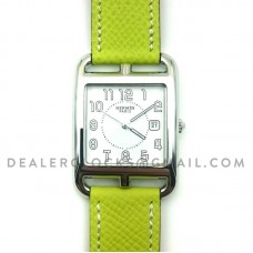 Cape Cod GM Quartz Steel on Green Epsom Leather Strap Cape Cod GM Quartz Steel on Green Epsom Leather Strap