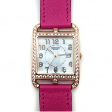 Cape Cod GM Quartz Rose Gold with Diamond Bezel on Pink Fjord Leather Strap