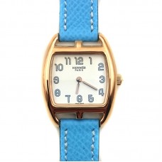 Cape Cod Tonneau Rose Gold on Light Blue Epsom Leather Strap Cape Cod Tonneau Rose Gold on Light Blue Epsom Leather Strap