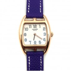 Cape Cod Tonneau Rose Gold on Purple Epsom Leather Strap Cape Cod Tonneau Rose Gold on Purple Epsom Leather Strap