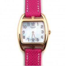 Cape Cod Tonneau Rose Gold on Pink Epsom Leather Strap Cape Cod Tonneau Rose Gold on Pink Epsom Leather Strap