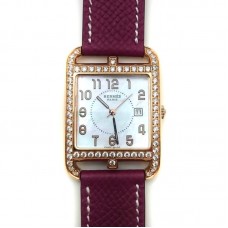 Cape Cod GM Quartz Rose Gold with Diamond Bezel on Violet Epsom Leather Strap
