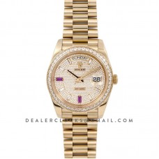 Day-Date 40 Yellow Gold Diamond bezel and Paved Dial 228396 Day-Date 40 Yellow Gold Diamond bezel and Paved Dial 228396