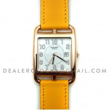 Cape Cod GM Quartz Rose Gold on Yellow Fjord Leather Strap