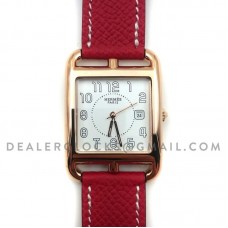 Cape Cod GM Quartz Rose Gold on Red Epsom Leather Strap
