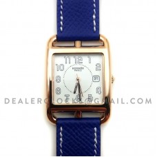 Cape Cod GM Quartz Rose Gold on Blue Epsom Leather Strap