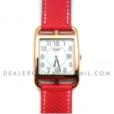 Cape Cod GM Quartz Rose Gold on Vermilion Epsom Leather Strap