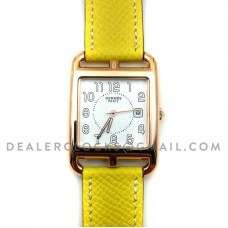 Cape Cod GM Quartz Rose Gold on Yellow Epsom Leather Strap