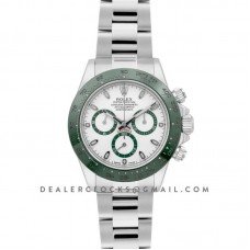Daytona 116500LV White Dial Green Bezel
