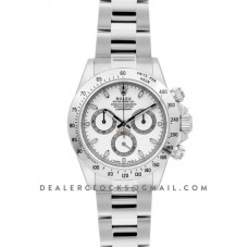 Daytona 116520 White Dial in Steel