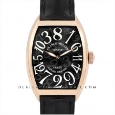 Crazy Hours Black Dial with White Markers in Rose Gold Crazy Hours Black Dial with White Markers in Rose Gold