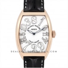 Crazy Hours White Dial with White Markers in Rose Gold Crazy Hours White Dial with White Markers in Rose Gold