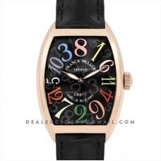 Crazy Hours Black Dial with Colourful Markers in Rose Gold Crazy Hours Black Dial with Colourful Markers in Rose Gold